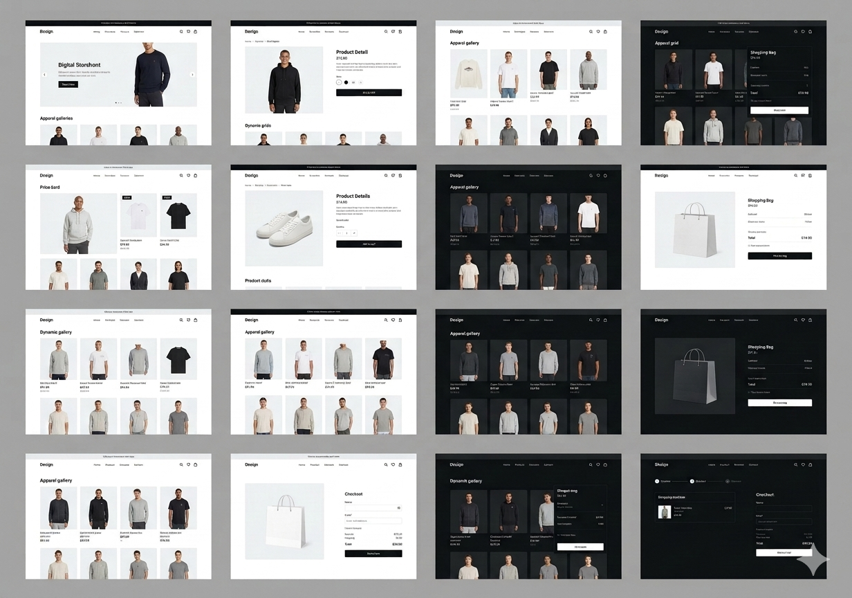Ecommerce webpage designs
